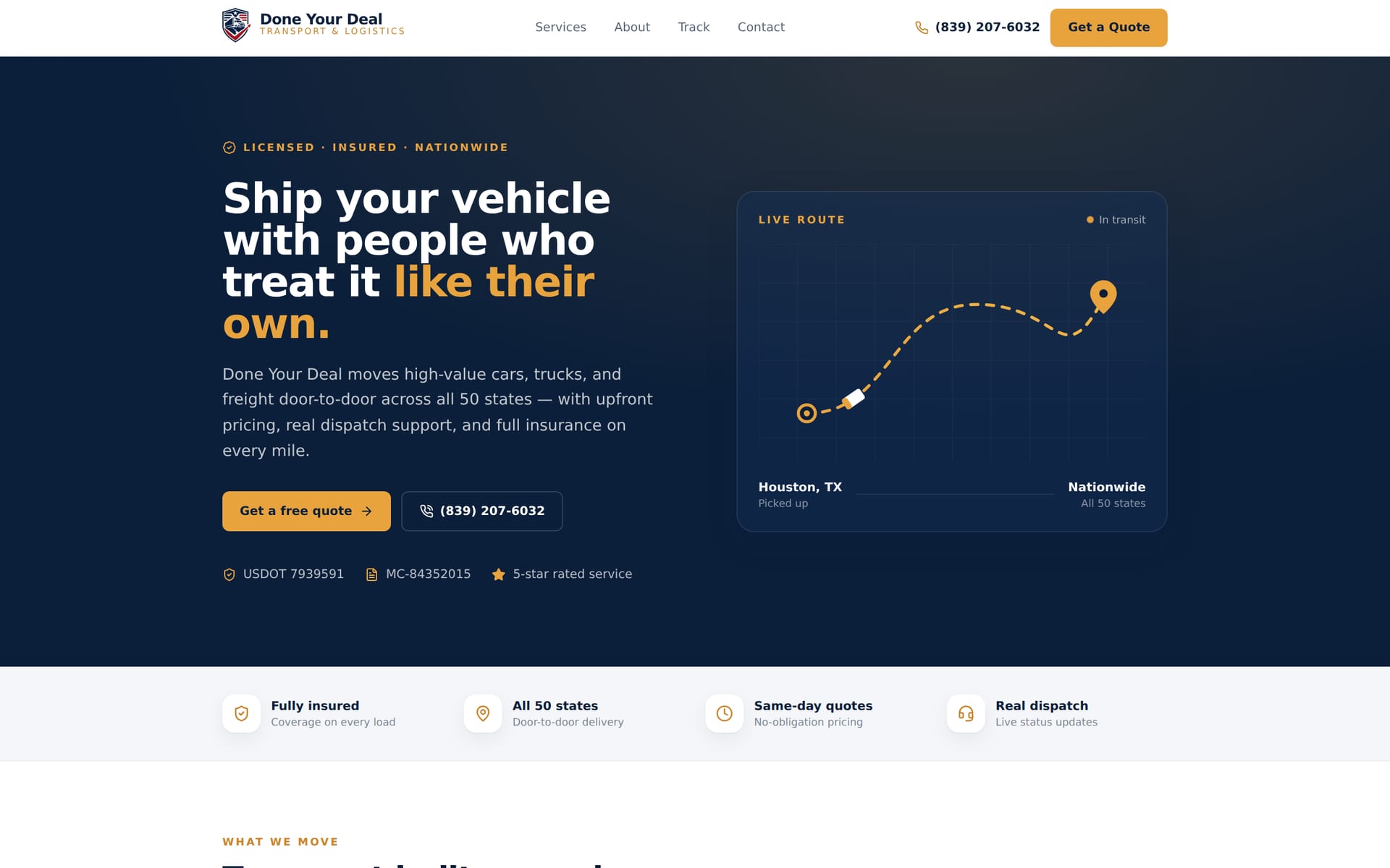Done Your Deal — Homepage