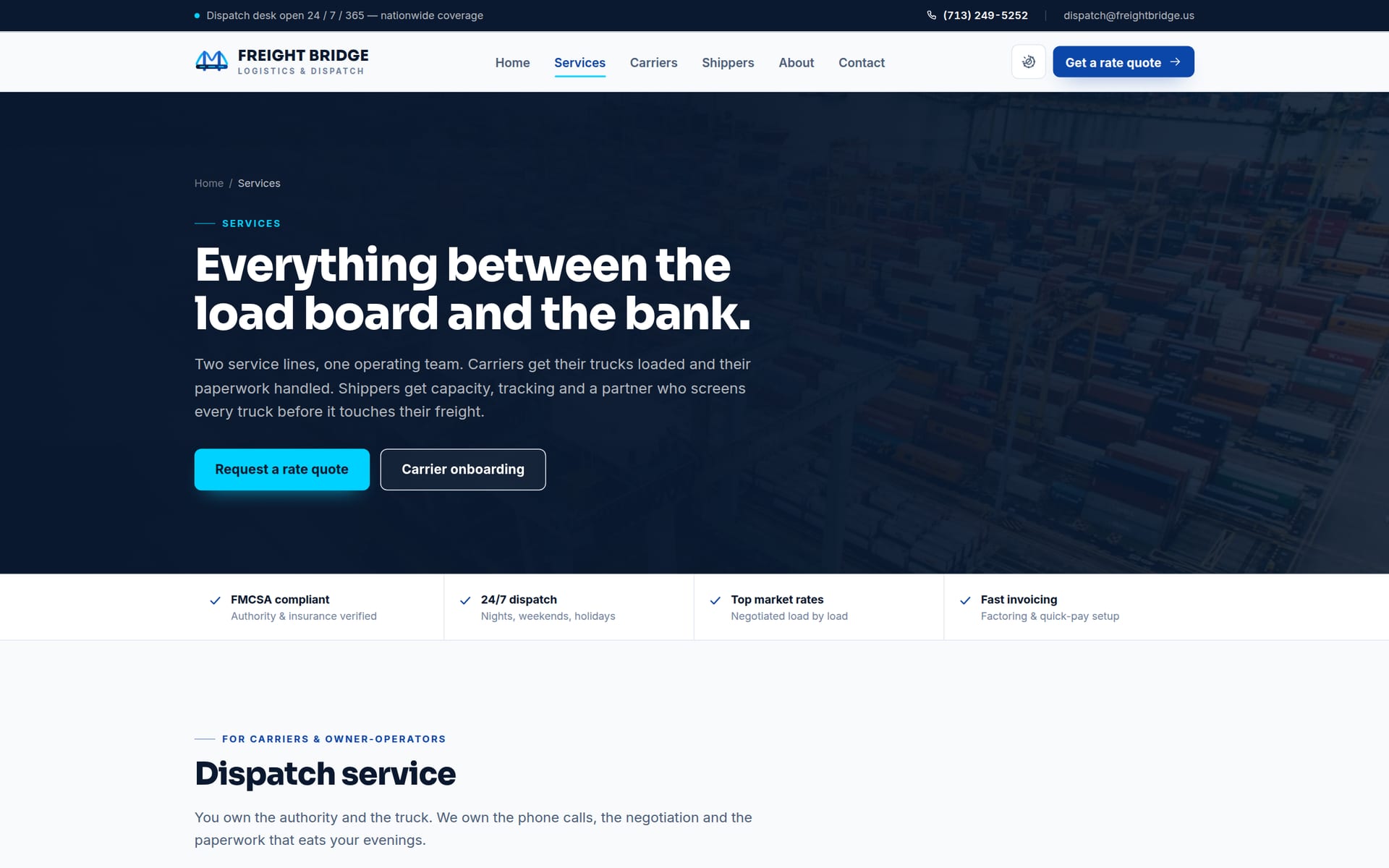 Freight Bridge — Services